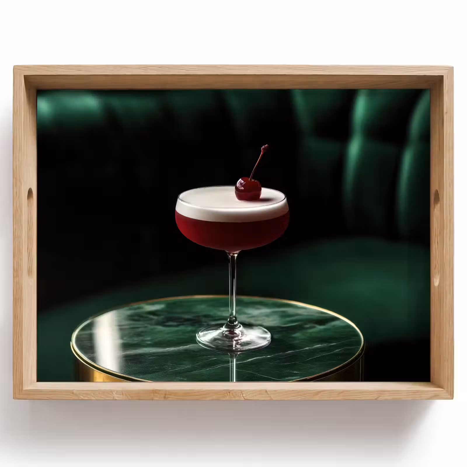 Plateau - Cerise - Cocktail - Rouge - Marbre — 1