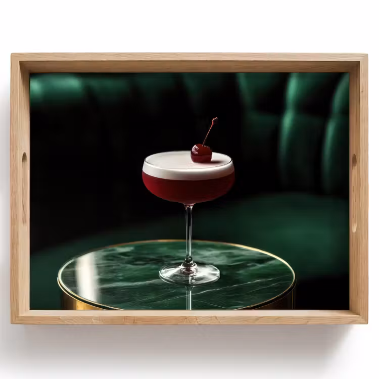 Plateau - Cerise - Cocktail - Rouge - Marbre — 1