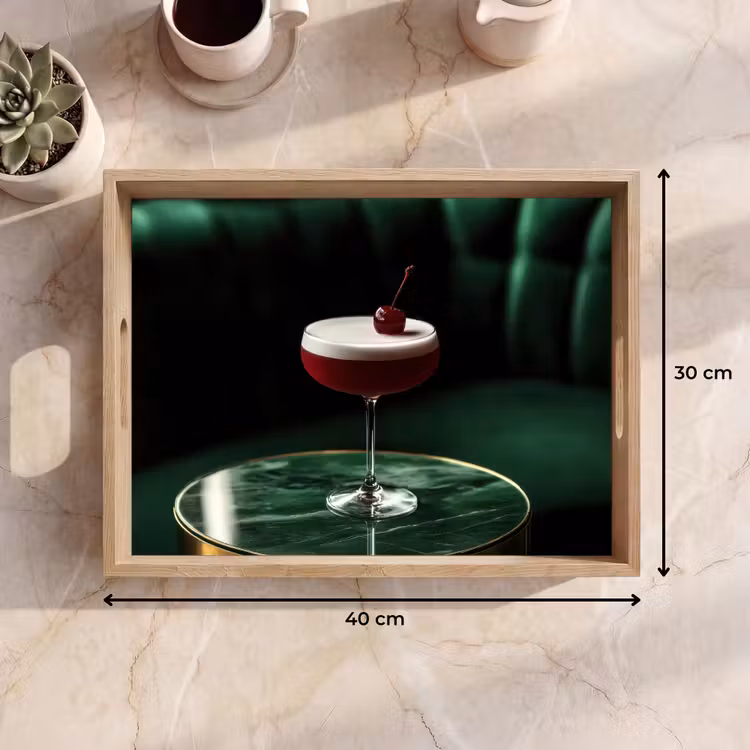 Plateau - Cerise - Cocktail - Rouge - Marbre — 7