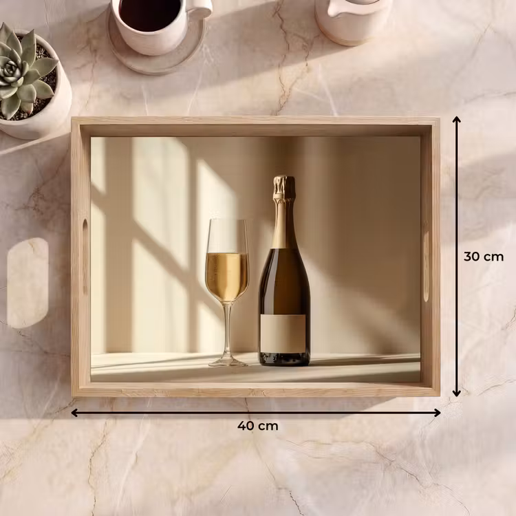 Plateau - Champagne - Beige - Ombre - Bulles — 7