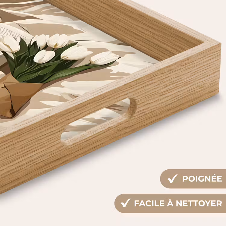 Plateau - Livre - Illustration - Tulipes - Café — 8