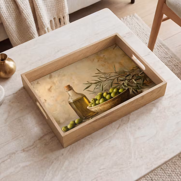 Plateau - Olives - Nature morte - Vintage — 2