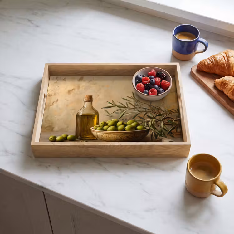 Plateau - Olives - Nature morte - Vintage — 3