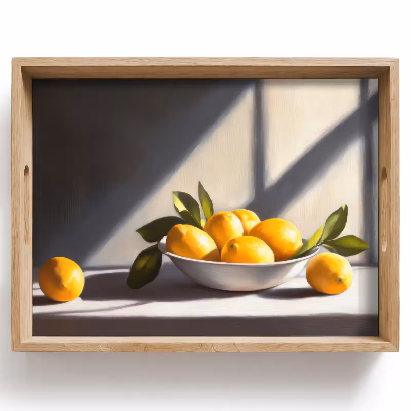 Plateau - Citrons - Nature morte - Jaune — 1