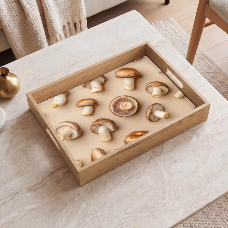 Plateau - Champignons de châtaigne - Beige — 2