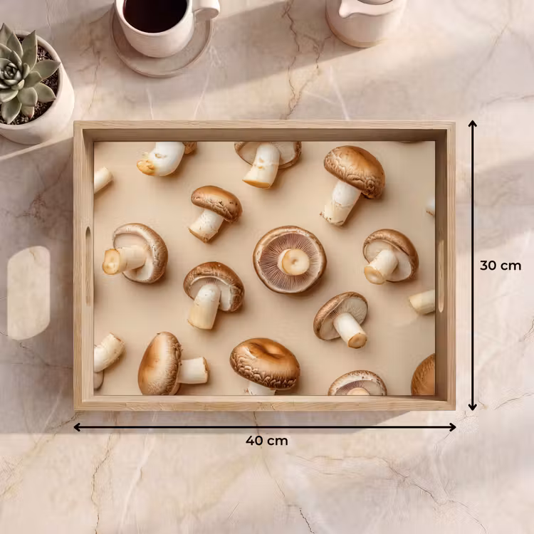 Plateau - Champignons de châtaigne - Beige — 7