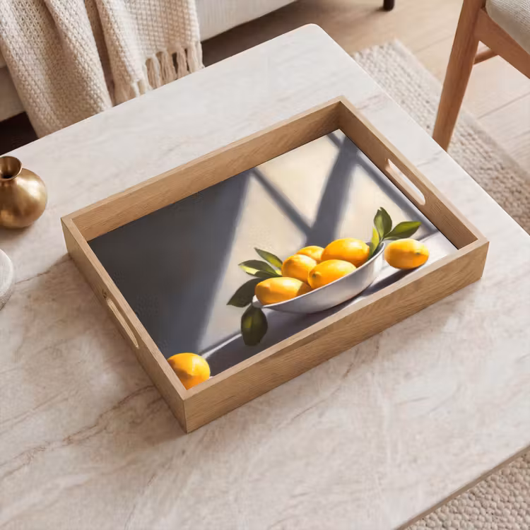 Plateau - Citrons - Nature morte - Jaune — 2