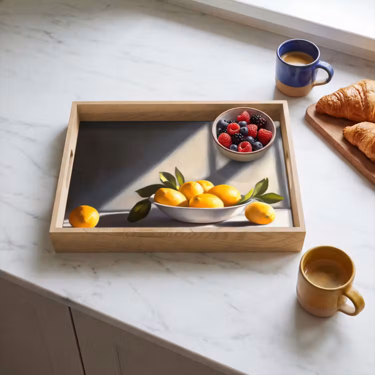 Plateau - Citrons - Nature morte - Jaune — 3