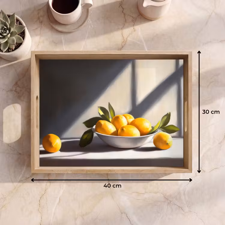 Plateau - Citrons - Nature morte - Jaune — 7