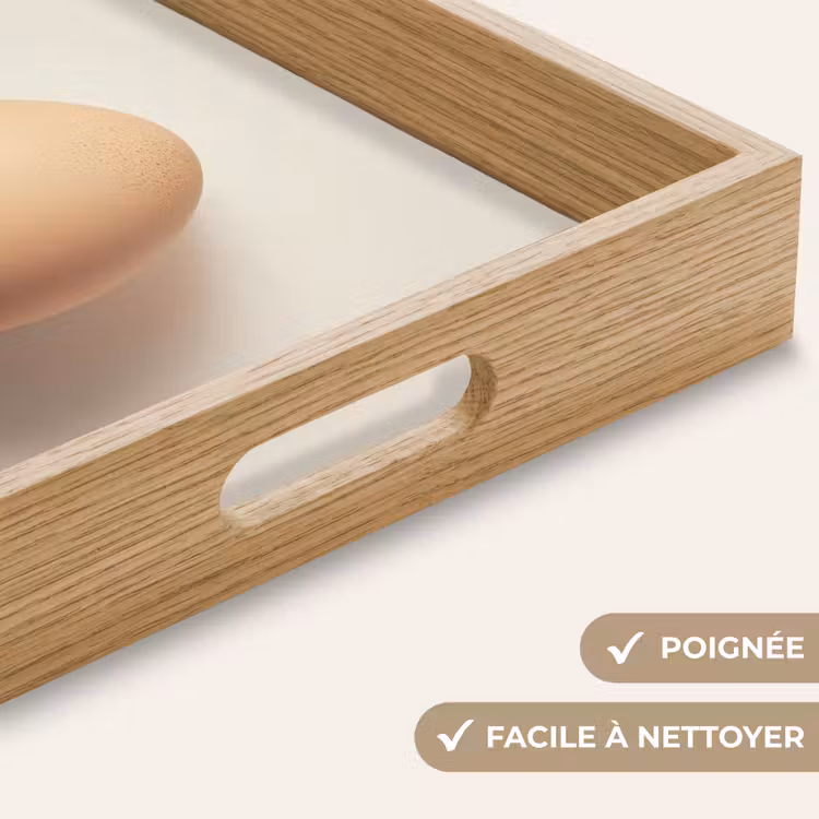 Plateau - Œuf - Beige - Ovale - Ovale — 8