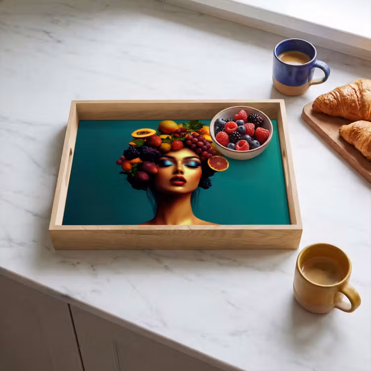 Plateau - Femme - Top à capuche - Tropical - Fruits - Raisins — 3