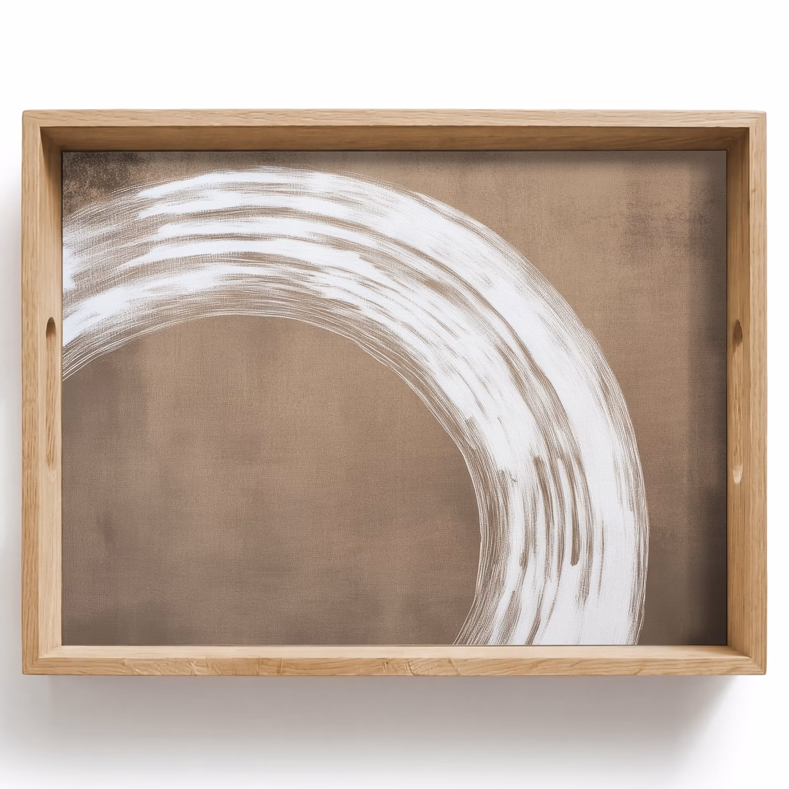 Plateau - Peinture - Marron - Japandi — 1