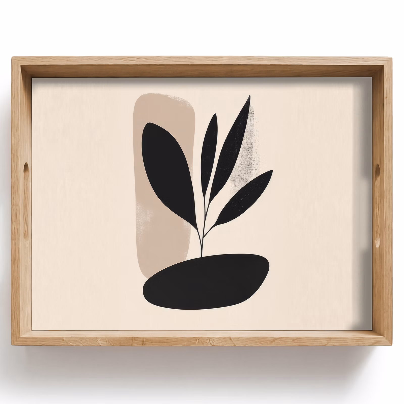 Plateau - Plante - Beige - Japandi — 1