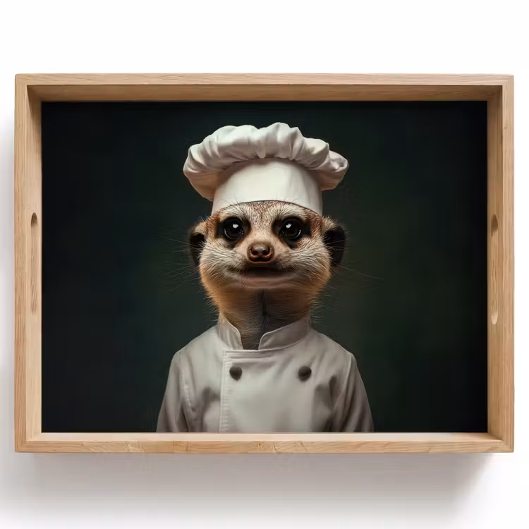 Plateau - Animal - Cuisinier - Suricate — 1