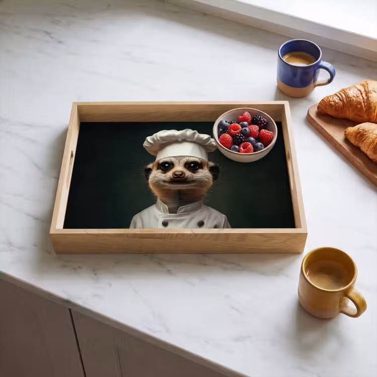 Plateau - Animal - Cuisinier - Suricate — 3