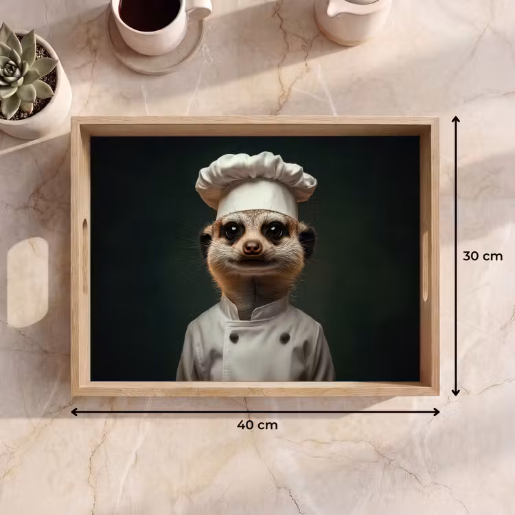 Plateau - Animal - Cuisinier - Suricate — 7