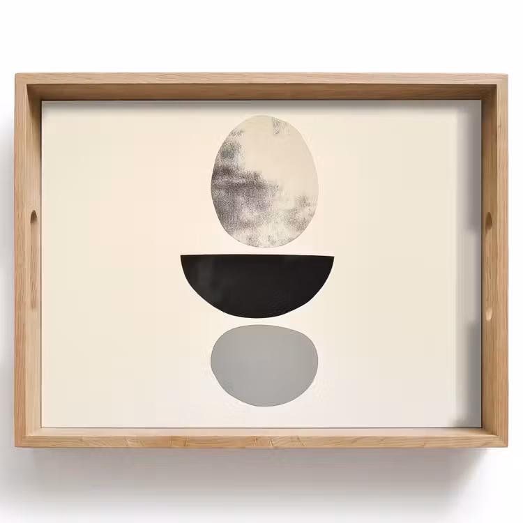 Plateau - Beige - Japandi - Wabi sabi — 1