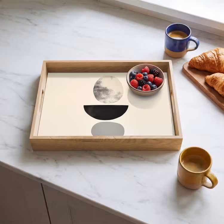 Plateau - Beige - Japandi - Wabi sabi — 3