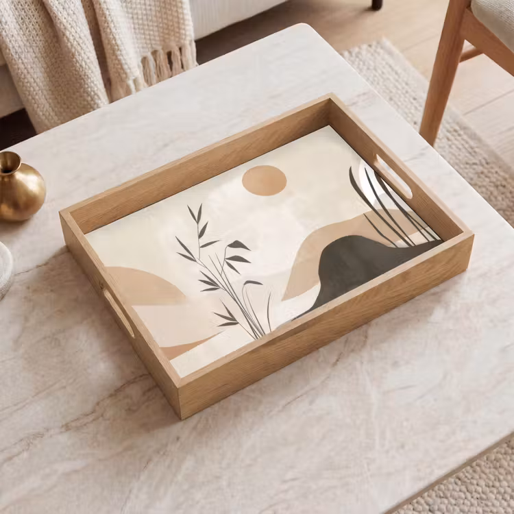 Plateau - Japandi - Paysage - Beige — 2