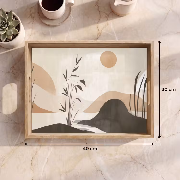 Plateau - Japandi - Paysage - Beige — 7