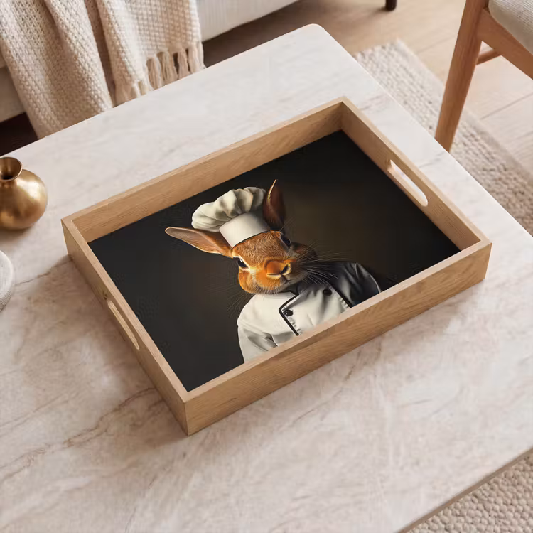 Plateau - Lapin - Cuisinier - Animal — 2