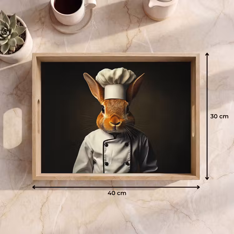 Plateau - Lapin - Cuisinier - Animal — 7