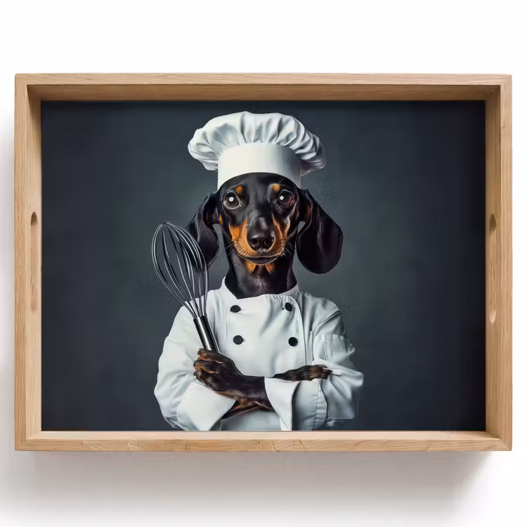 Plateau - Chien - Garde - Cuisinier — 1