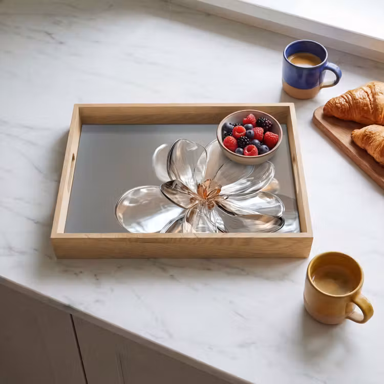 Plateau - Fleur - Lunettes - Translucide — 3