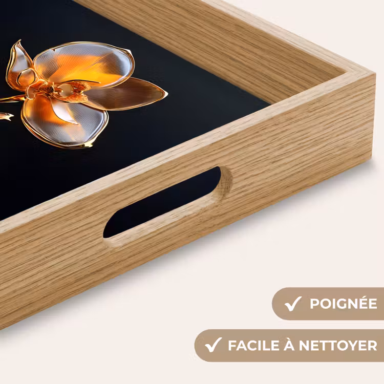 Plateau - Fleur - Orchidée - Orange — 8