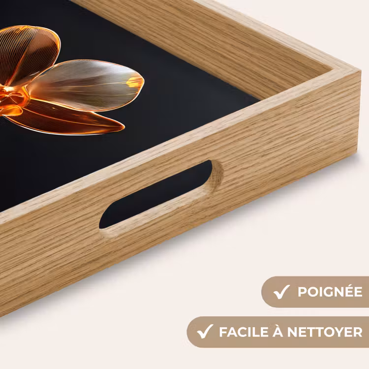 Plateau - Orchidée - Transparent - Fleur — 8