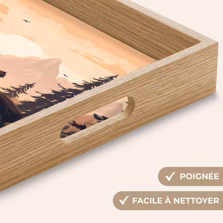 Plateau - Ours - Arbres - Paysage - Coucher de soleil — 8