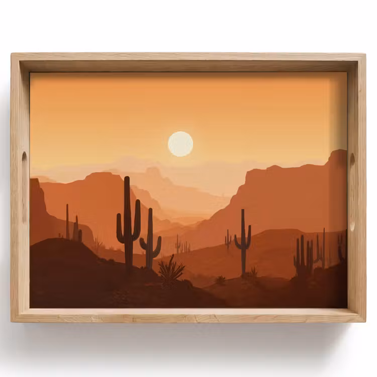 Plateau - Paysage - Désert - Cactus - Soleil — 1