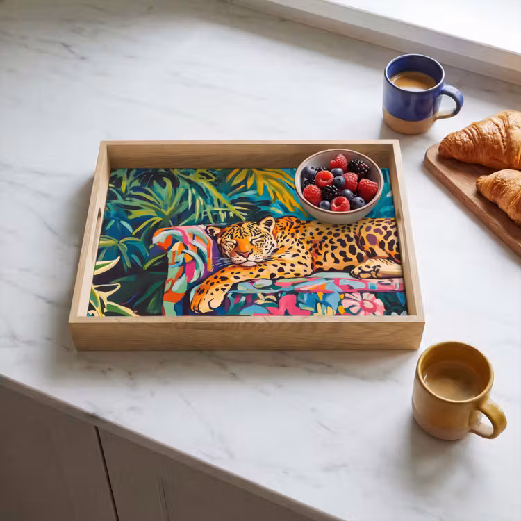 Plateau - Léopard - Coloré - Tropical — 3