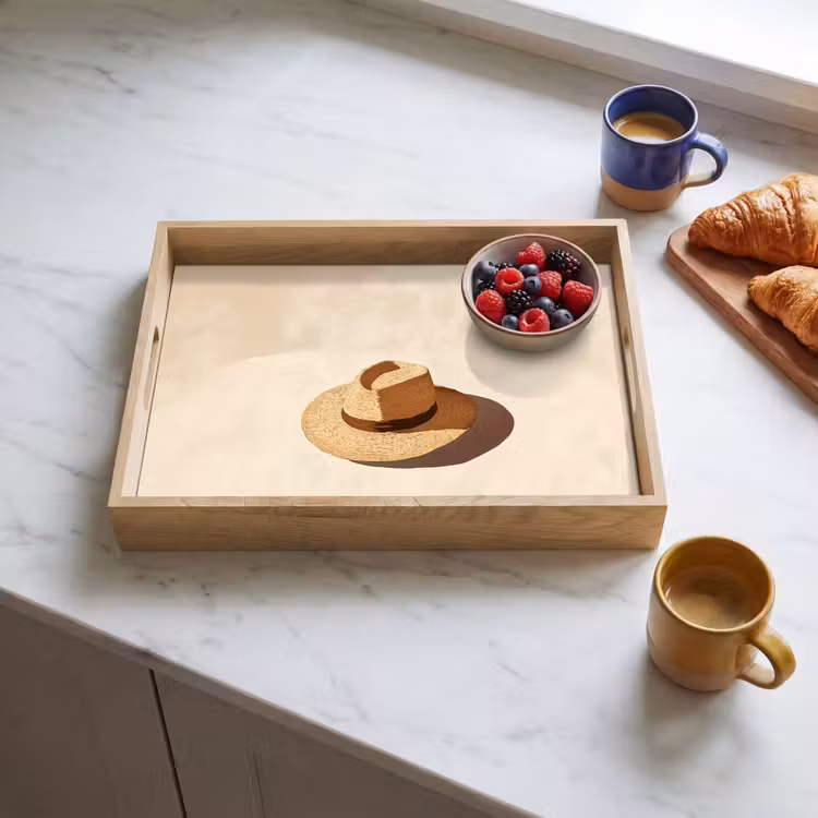 Plateau - Chapeau - Minimaliste - Teinte - Beige — 3
