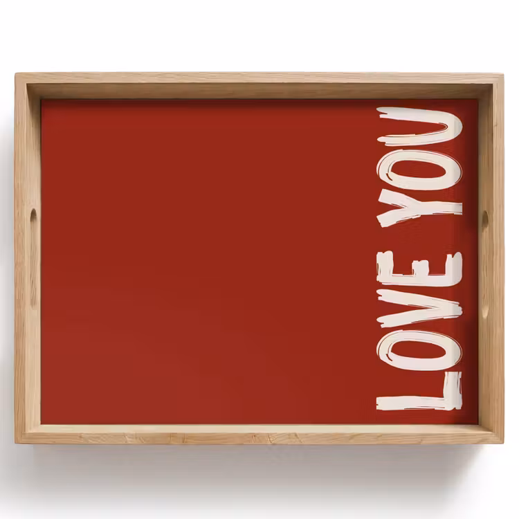 Plateau - Slant - Loveyou - Rouge — 1