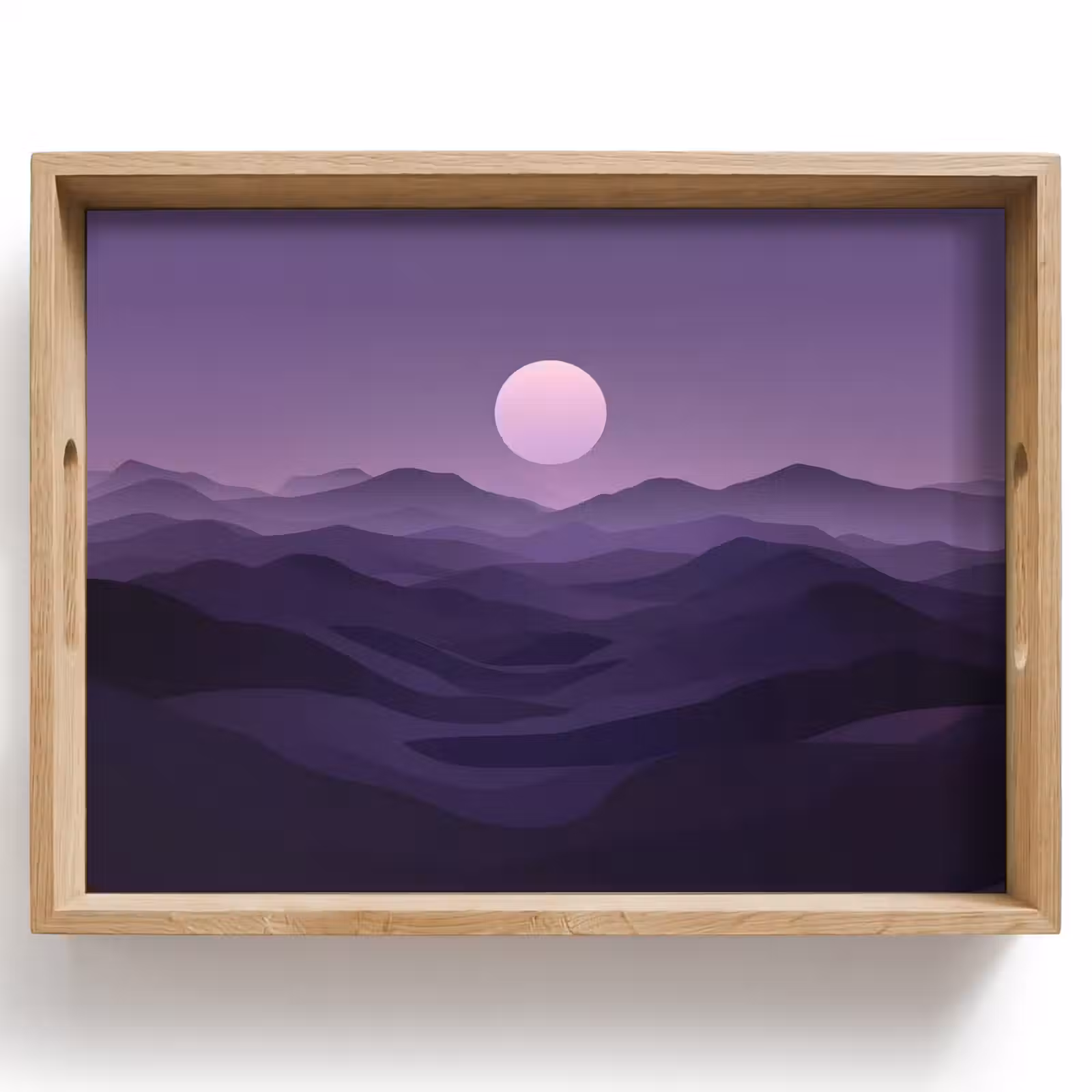 Plateau - Collines - Pourpre - Brouillard - Soleil — 1