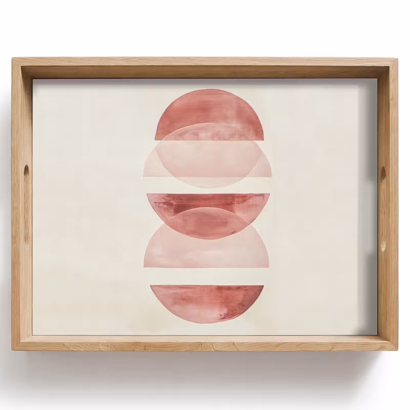 Plateau - Minimaliste - Cercles - Rose — 1
