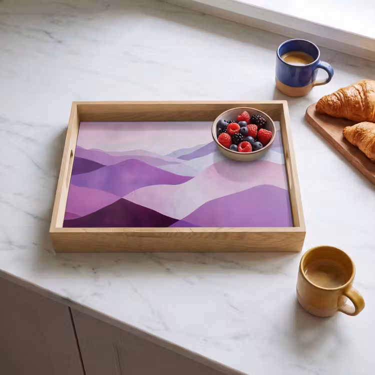 Plateau - Abstrait - Collines - Paysage - Violet — 3