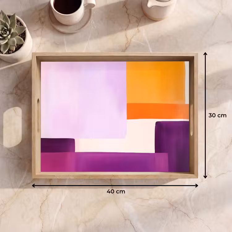Plateau - Avions - Abstrait - Rectangulaire - Orange — 7