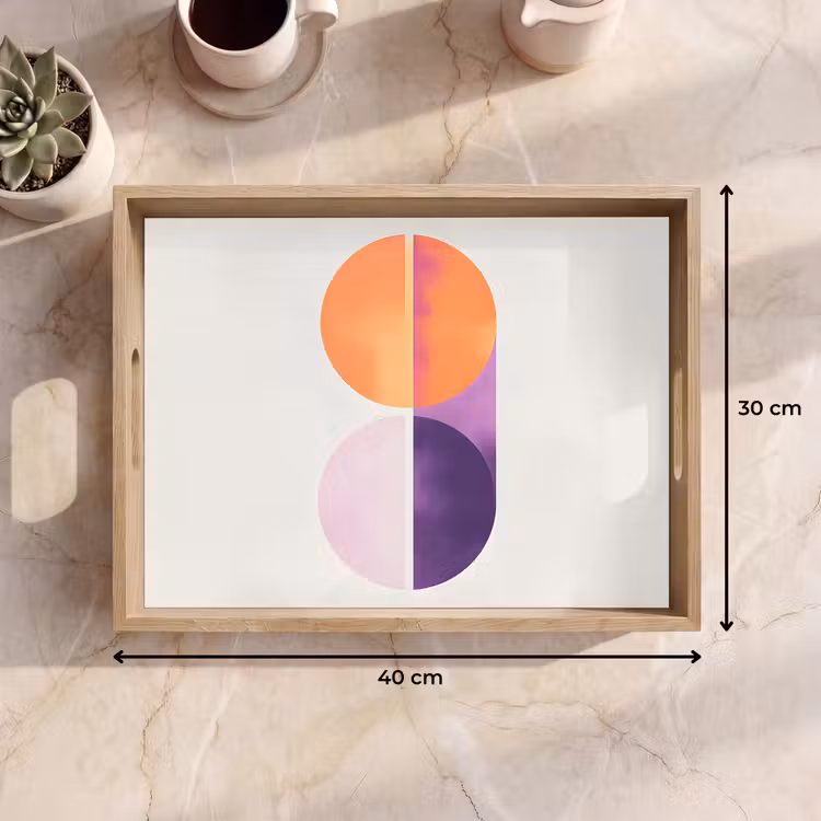 Plateau - Cercles - Abstrait - Violet — 7