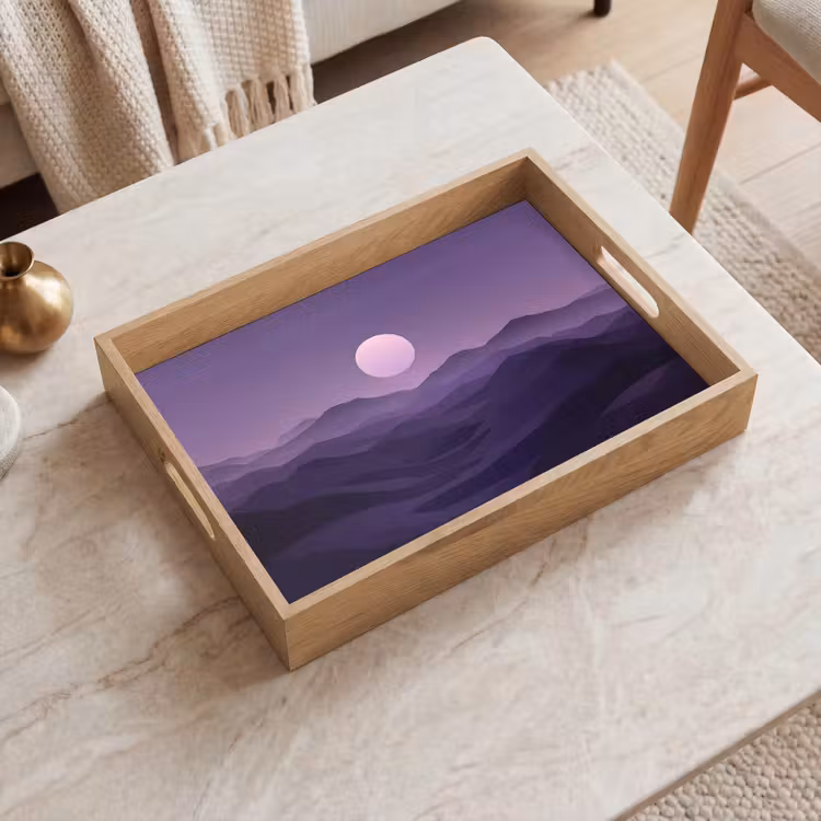 Plateau - Collines - Pourpre - Brouillard - Soleil — 2