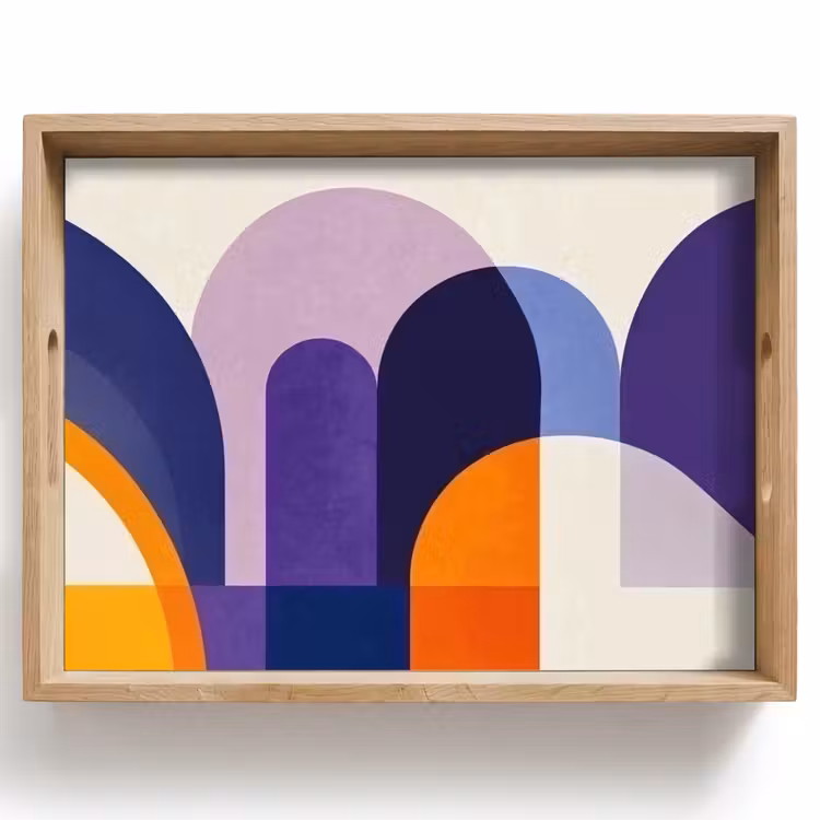 Plateau - Formes - Abstrait - Graphique - Orange — 1