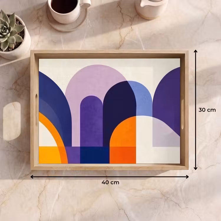 Plateau - Formes - Abstrait - Graphique - Orange — 7