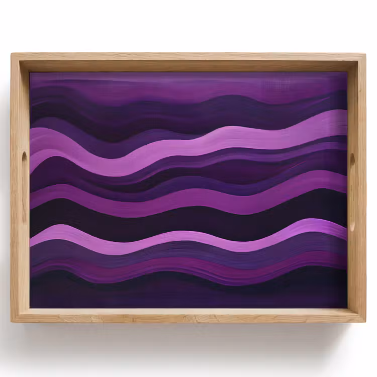 Plateau - Lignes - Vagues - Violet - Abstrait — 1