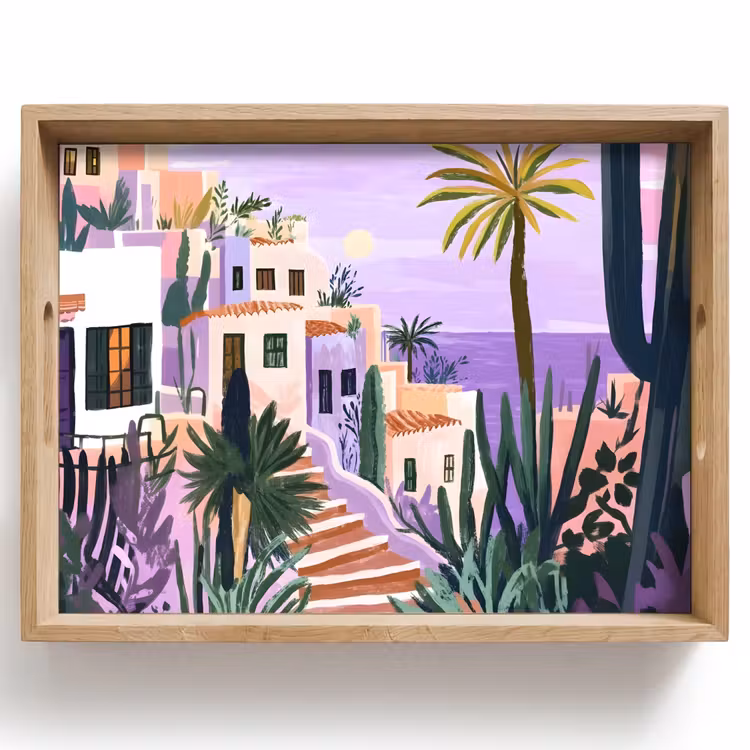 Plateau - Maisons - Minimaliste - Palmiers - Littoral — 1