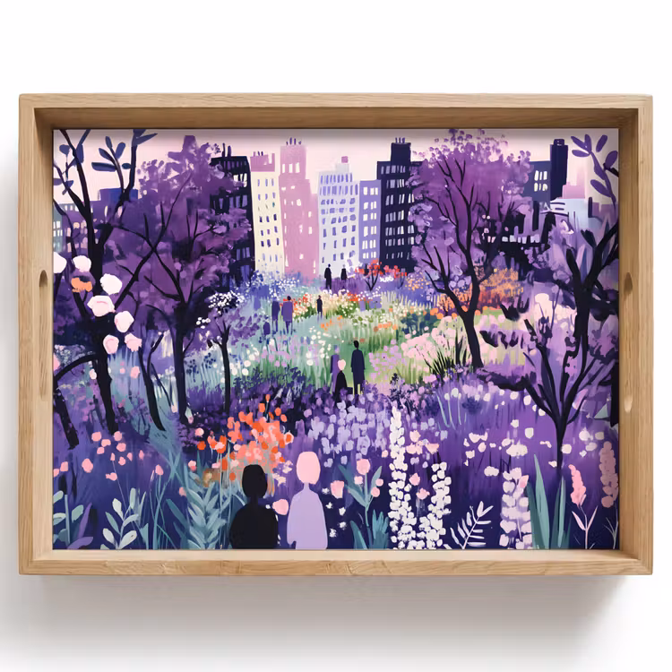 Plateau - Parc - Arbres - Fleurs - Bâtiments — 1