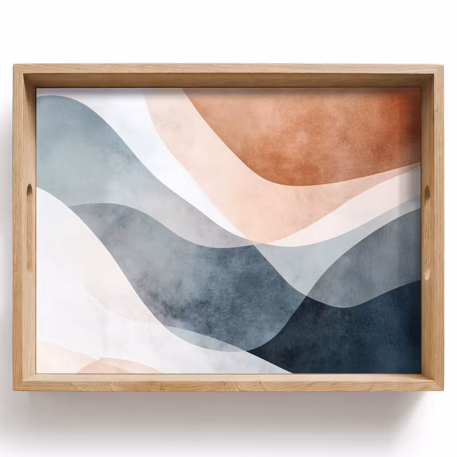 Plateau - Abstrait - Vagues - Bleu — 1