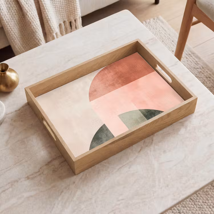 Plateau - Cercle - Abstrait - Rose — 2