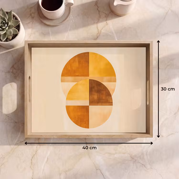 Plateau - Cercles - Jaune - Minimaliste — 7