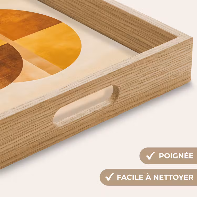 Plateau - Cercles - Jaune - Minimaliste — 8